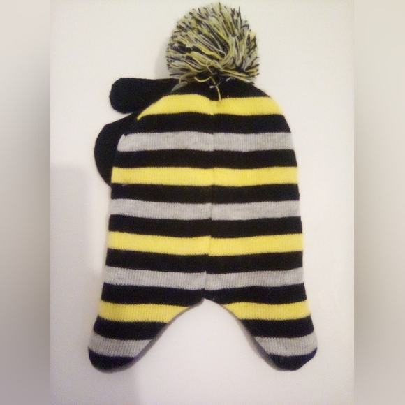 Batman DC Comics Kids Striped Peruvian Hat And Gloves Set One Size Infants - Picture 6 of 8